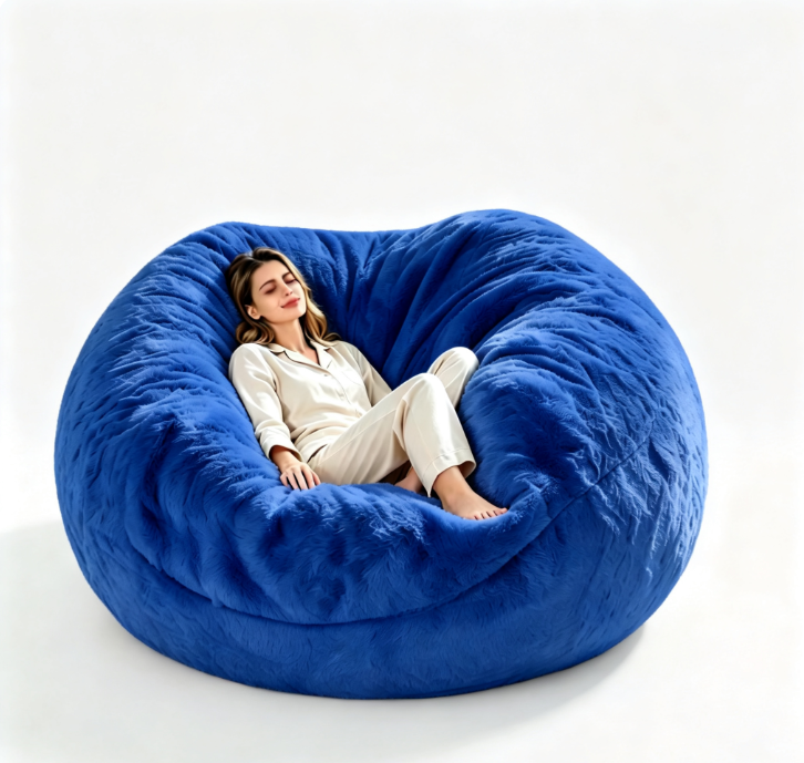 Memory Foam Flannel Bean Bag Sofa Chair