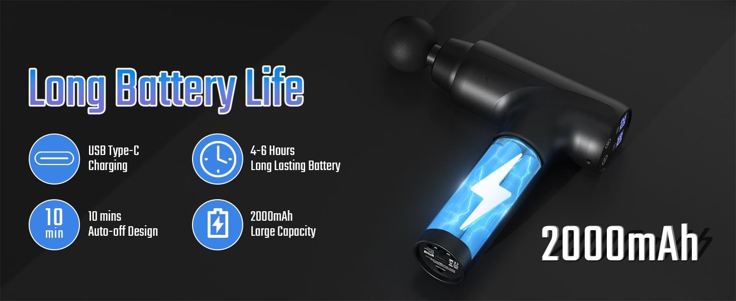 Cotsoco Muscle Massage Gun, Deep Tissue Back Massager with LED Display, 20 Speeds Portable Electric Massage Device Comfort, Gift for Women & Men