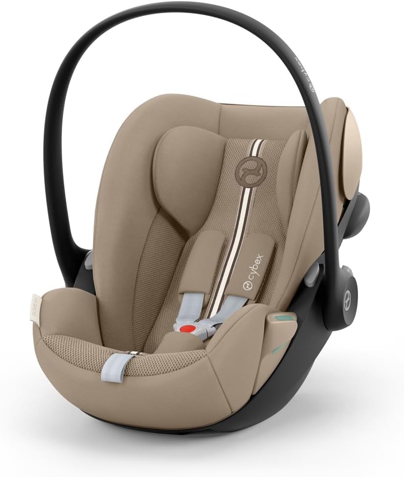 Gold Cloud G3 Baby Car Seat, 180° Rotatable Infant Car Seat with Newborn Reducer, Suitable for Birth to 24 Months, 40–87cm, Max 13kg, Almond Beige