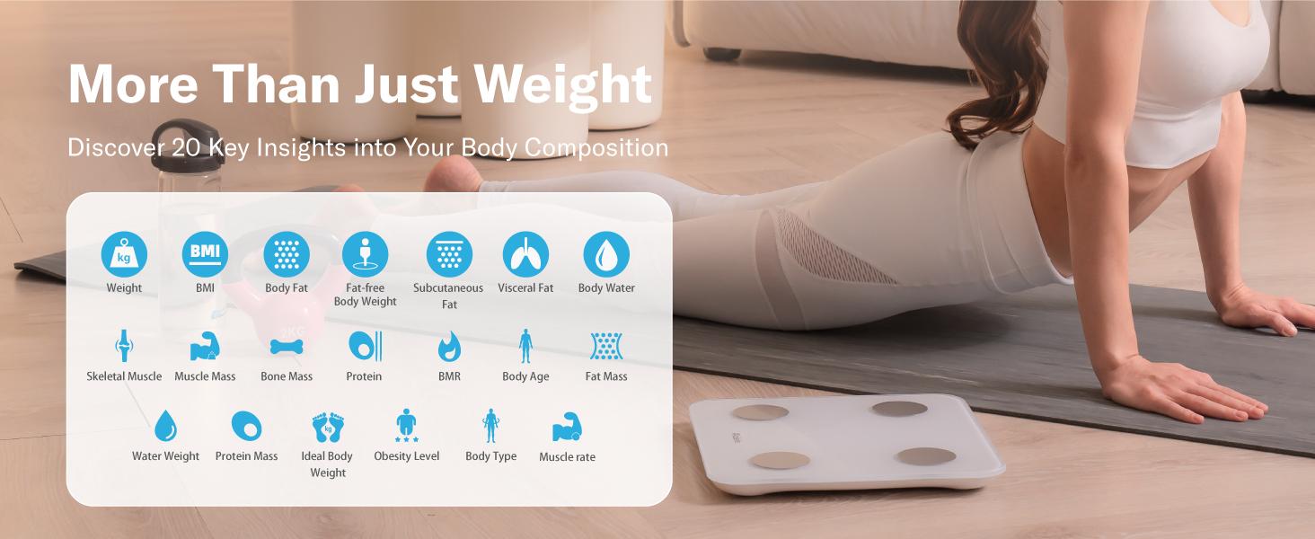 Alcedo Smart Scale for Body Weight, HSA/FSA Eligible, 7-Color Glowing Bluetooth Digital Bathroom Scale for BMI and Body Fat, Body Composition Monitor with Smartphone App Alcedo Smart Scale for Body Weight, HSA/FSA Eligible, 7-Color Glowing Bluetooth Digital Bathroom Scale for BMI and Body Fat, Body Composition Monitor with Smartphone App