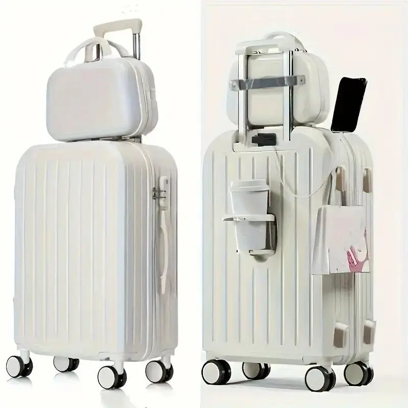 20-inch ABS+PC Hardshell Luggage Set Blue