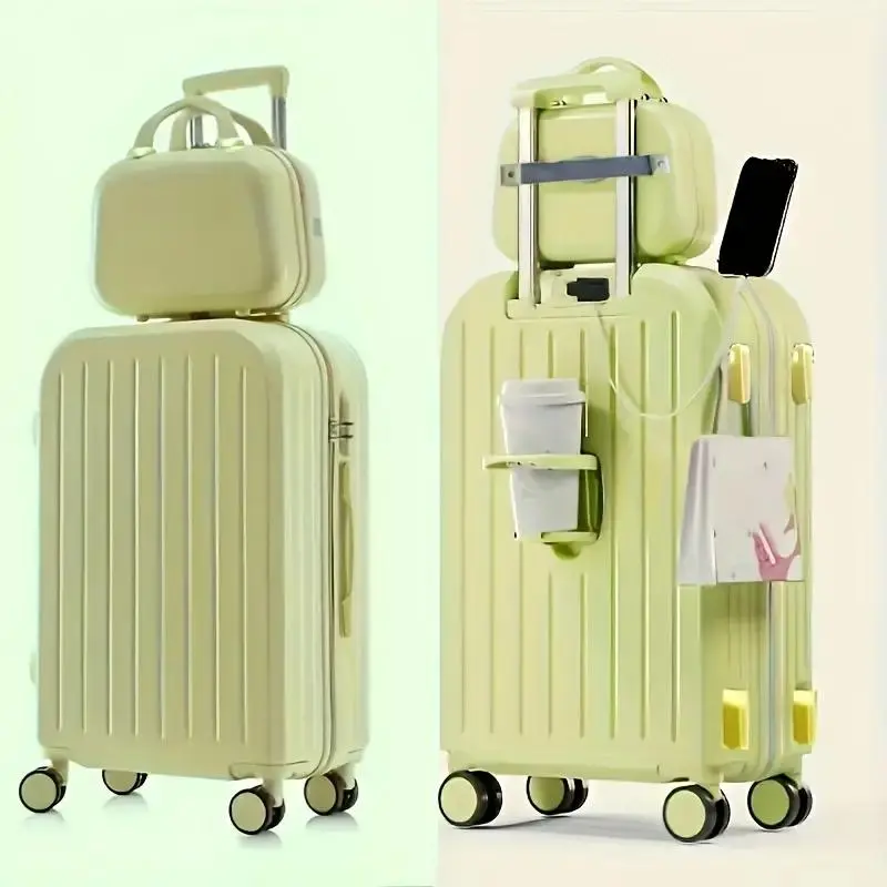 20-inch ABS+PC Hardshell Luggage Set Blue
