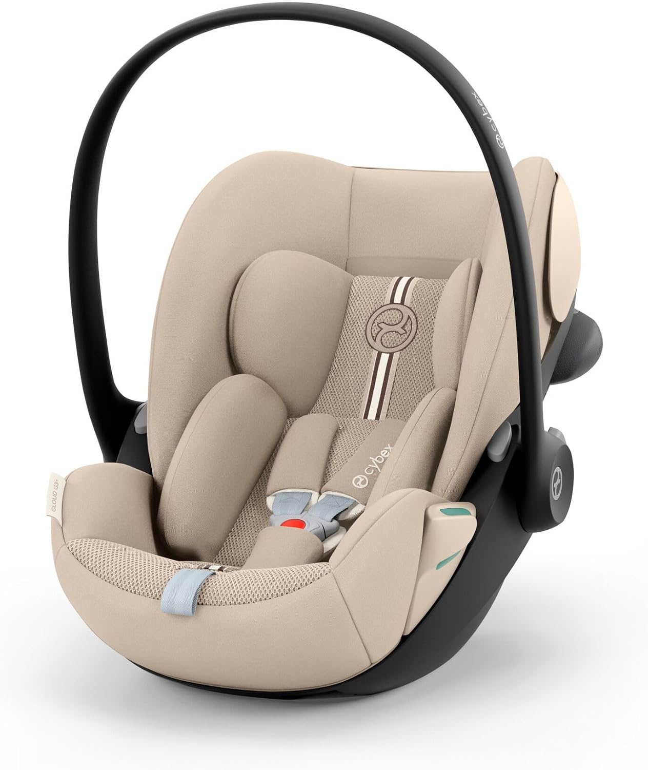 Gold Cloud G3 Baby Car Seat, 180° Rotatable Infant Car Seat with Newborn Reducer, Suitable for Birth to 24 Months, 40–87cm, Max 13kg, Almond Beige