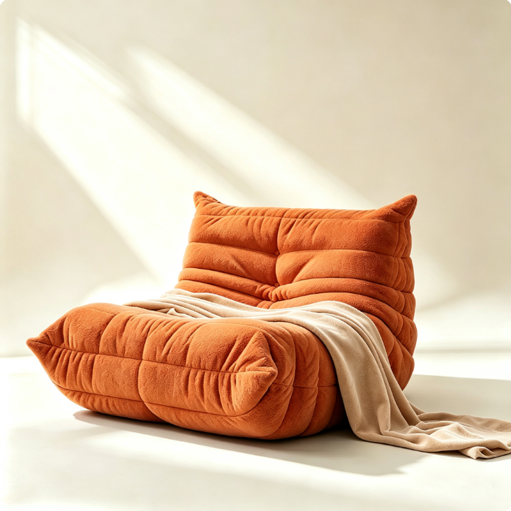 Cnmcld Beanbag Lounge Chair Couch, 1/2/3‑Seater Memory Foam Bean Bag Sofa for Living Room Apartment