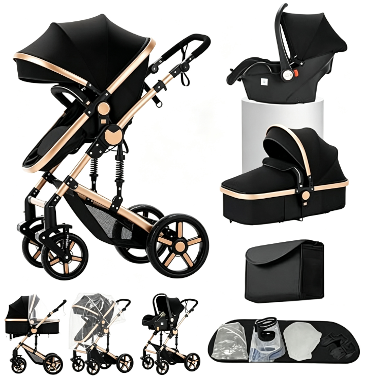 Poussette 3 en 1 Poussette trio avec cosy Poussette Reversible