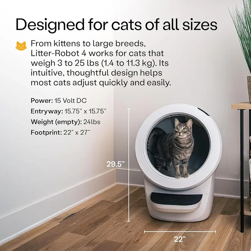 4 Automatic Self-Cleaning Cat Litter Box by Whisker