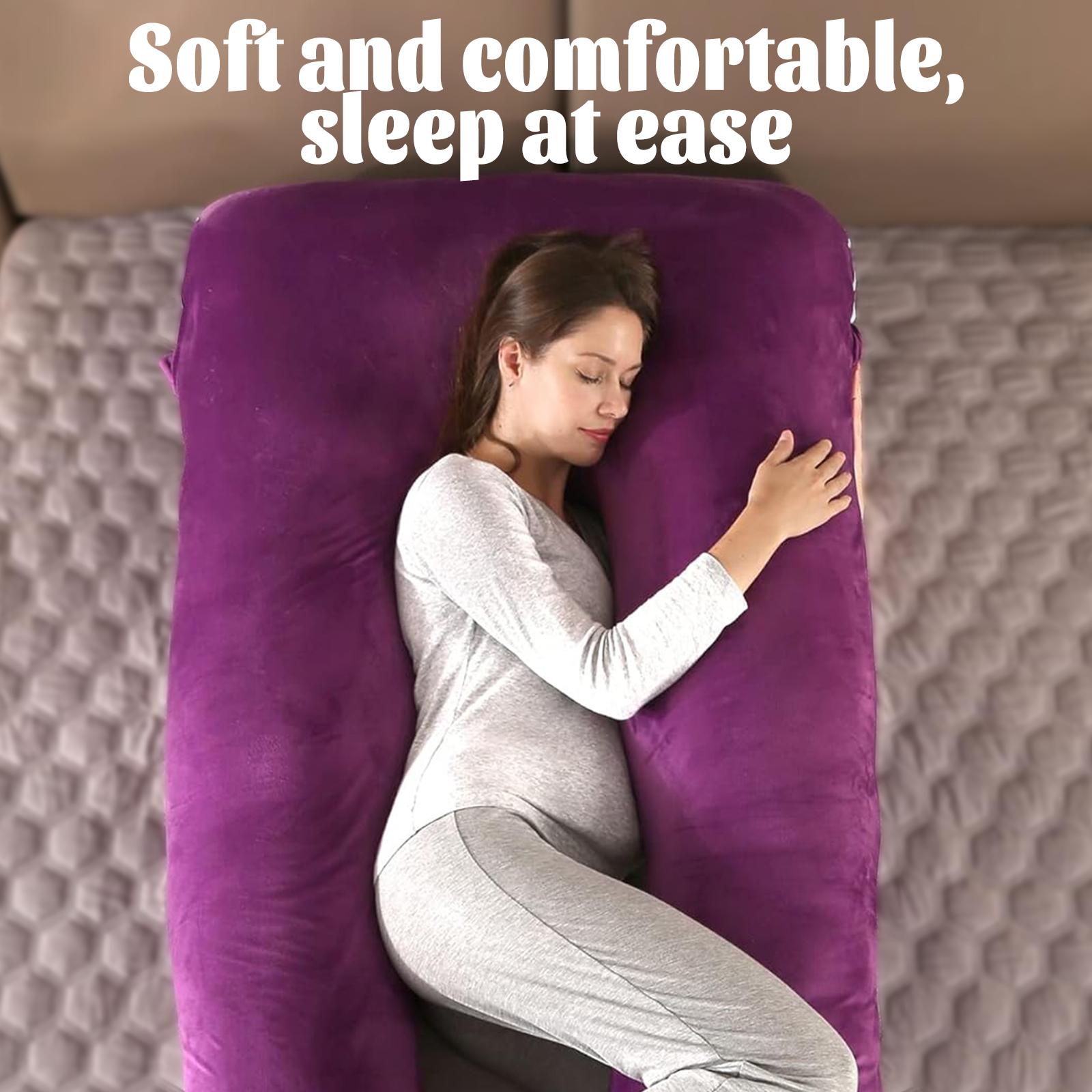 AMORIDAGE Ergonomic U-Shaped Maternity Support Pillow, Soft Multi-Functional Full Body Pillow for Pregnant Women&rsquo;s Back, Legs & Belly, Ideal for Sleep, Read & TV Rest, Perfect Special Occasion Gift, Sleep, Read, Tv, Or Rest