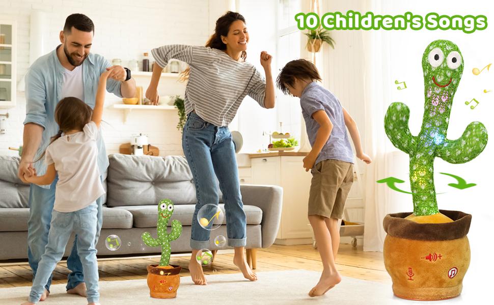 Emoin Dancing Cactus Toy,Musical Toy Interactive Toy Mimicking Repeating What You Say, Toddler childhood stuffed animal Baby Toys Easter for Baby LED Musical Toy Montessori Toys perfect present memorable gift Dealsforyoudays Emoin Dancing Cactus Toy,Musical Toy Interactive Toy Mimicking Repeating What You Say, Toddler childhood stuffed animal Baby Toys Easter for Baby LED Musical Toy Montessori Toys perfect present memorable gift Dealsforyoudays