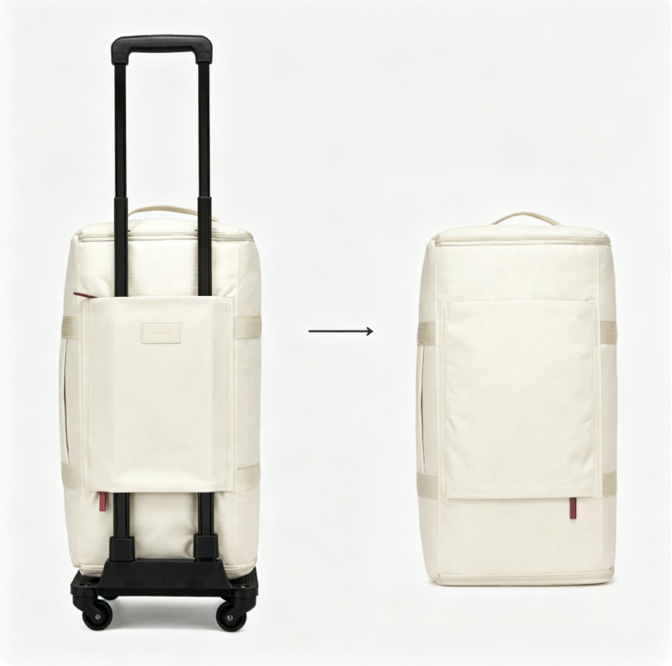Large Capacity Weekender Carry-on Bag, Holds 14 Days Clothes, Lightweight Duffle Bag for Airplane Travel Weekend Getaway