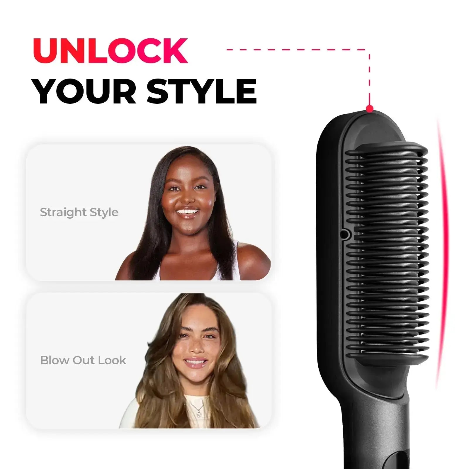 2-in-1 Straightener Comb