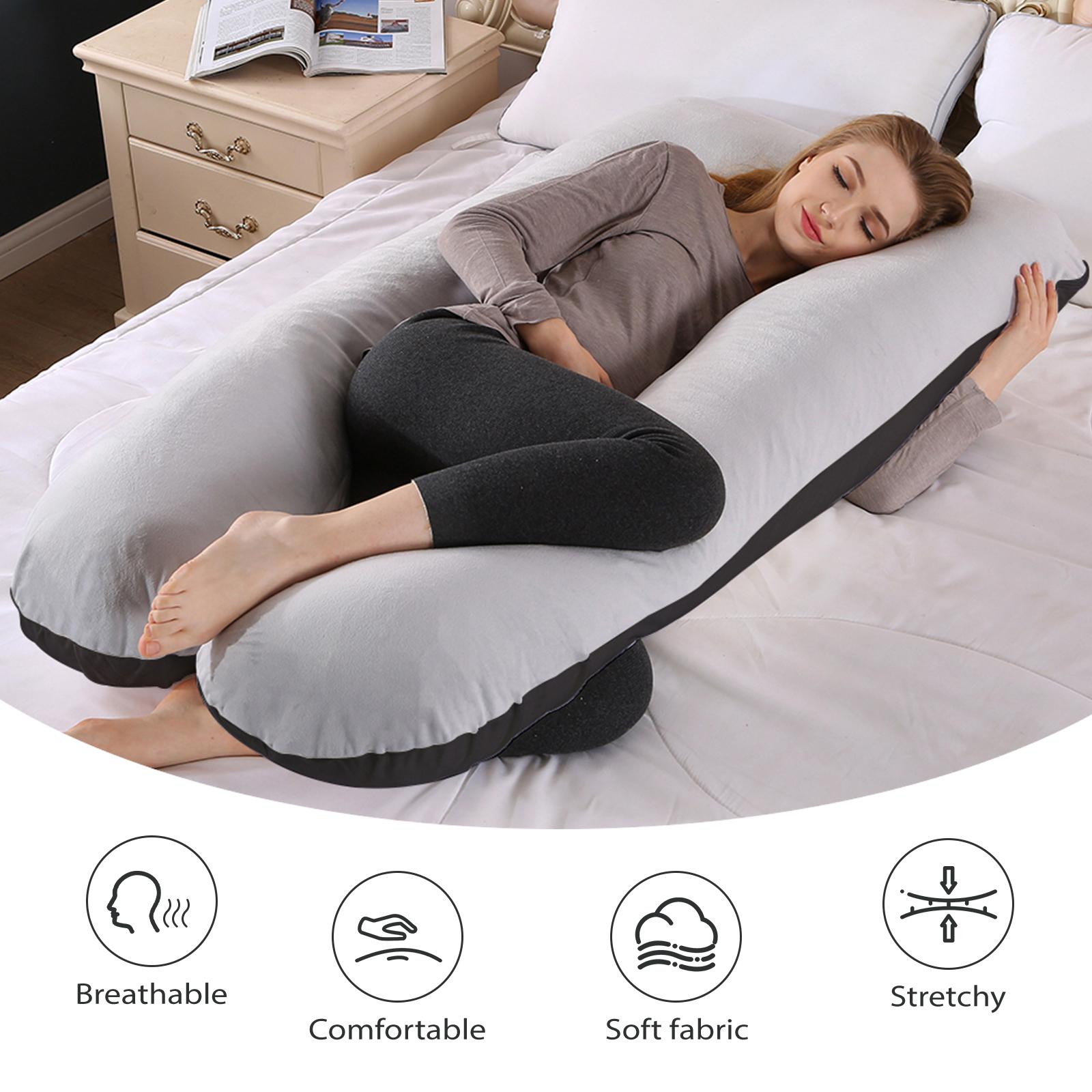 AMORIDAGE Ergonomic U-Shaped Maternity Support Pillow, Soft Multi-Functional Full Body Pillow for Pregnant Women&rsquo;s Back, Legs & Belly, Ideal for Sleep, Read & TV Rest, Perfect Special Occasion Gift, Sleep, Read, Tv, Or Rest