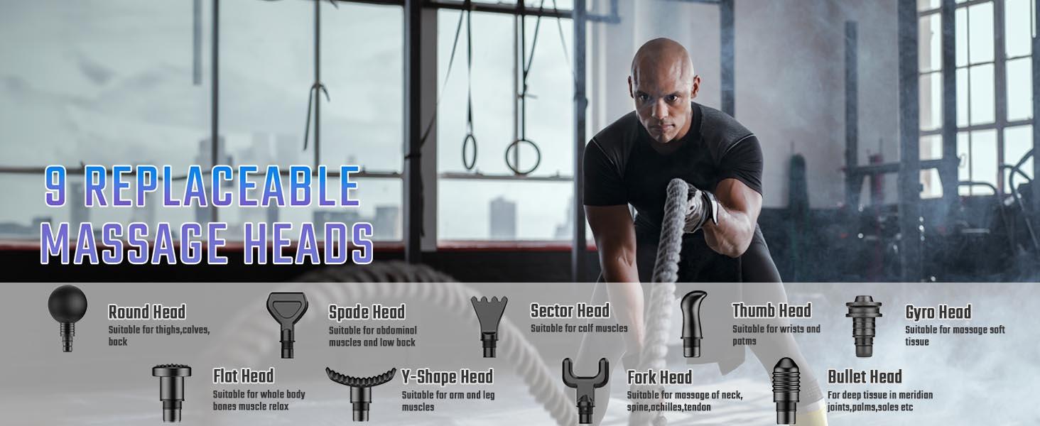 Cotsoco Muscle Massage Gun, Deep Tissue Back Massager with LED Display, 20 Speeds Portable Electric Massage Device Comfort, Gift for Women & Men