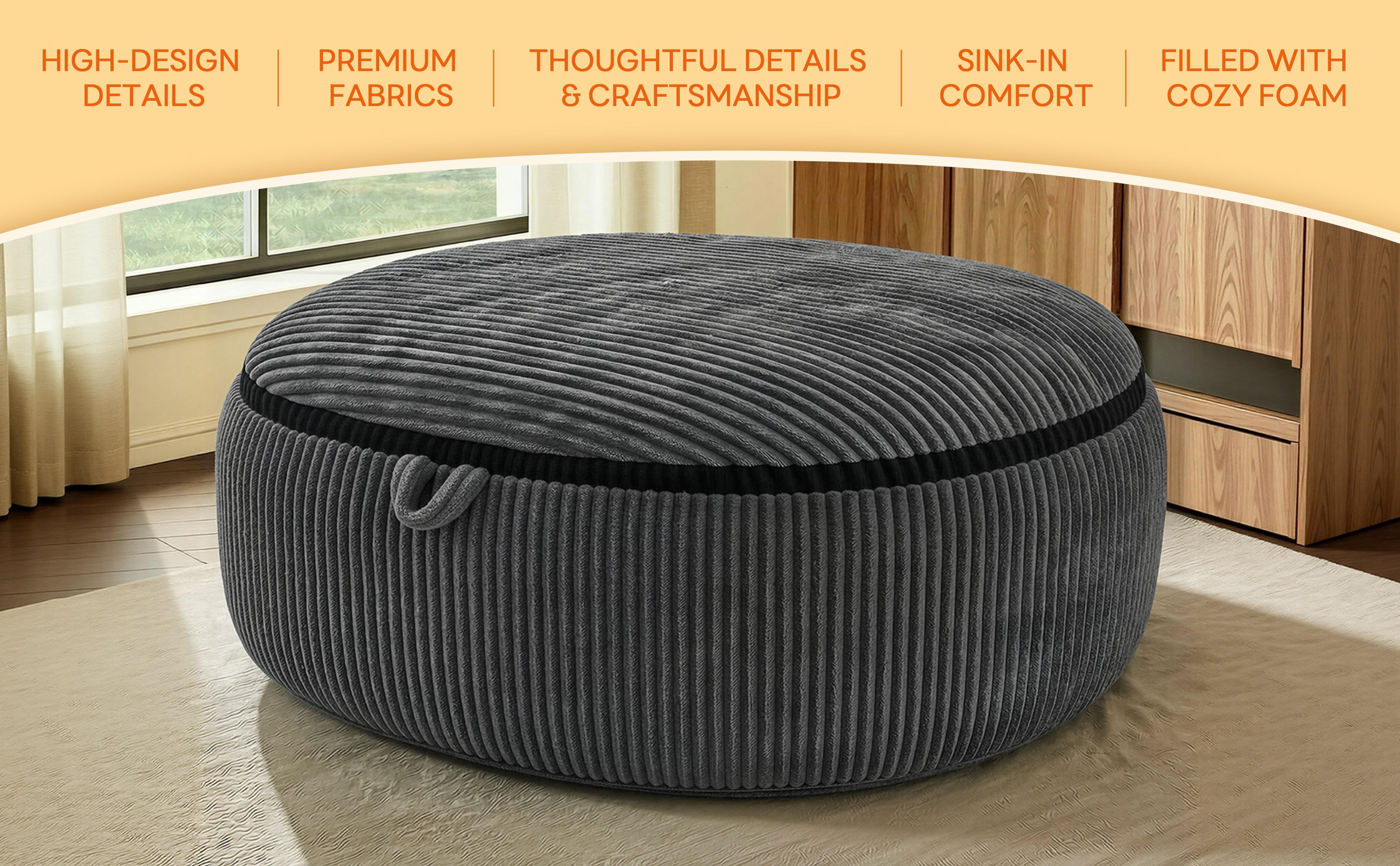 LIKIMIO 5-8FT Giant Memory Foam Beanbag Lazy Sofa - Modern Fully Assembled Armless Durable Living Room Apartment Furniture, Machine-Washable Removable Velvet Cover Indoor Grey Couch LIKIMIO 5-8FT Giant Memory Foam Beanbag Lazy Sofa - Modern Fully Assembled Armless Durable Living Room Apartment Furniture, Machine-Washable Removable Velvet Cover Indoor Grey Couch