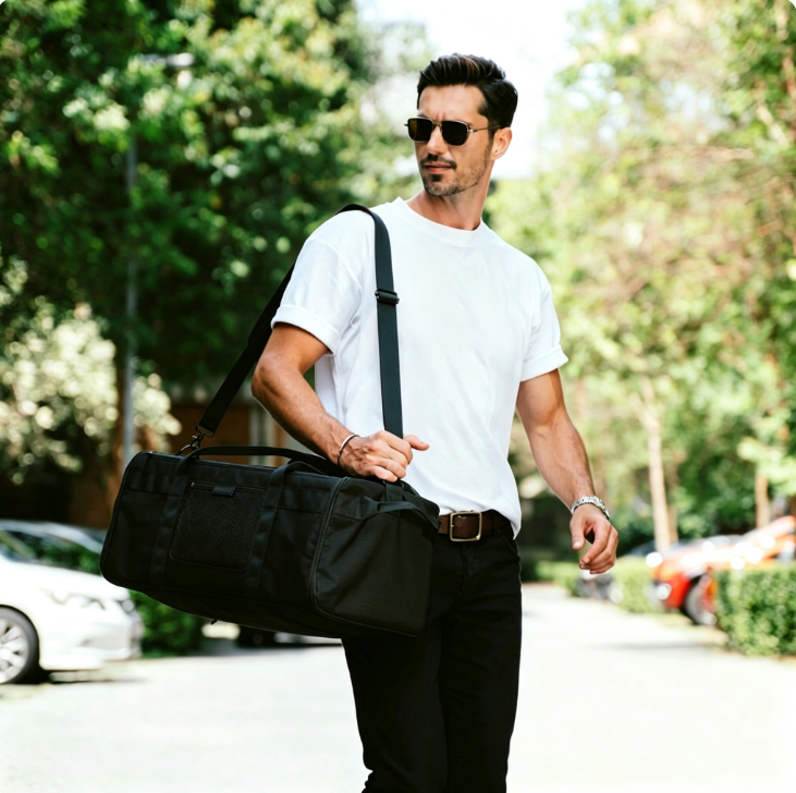 Large Capacity Weekender Carry-on Bag, Holds 14 Days Clothes, Lightweight Duffle Bag for Airplane Travel Weekend Getaway