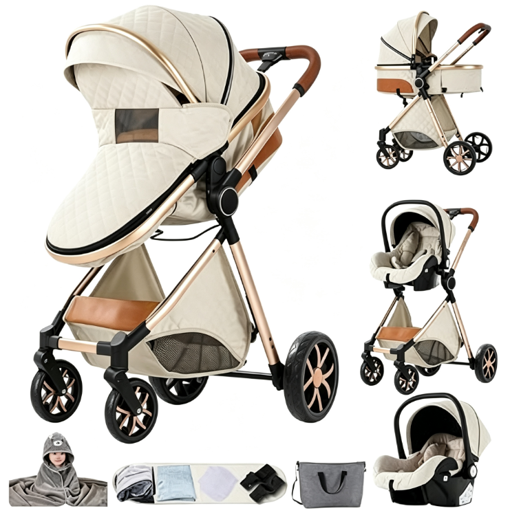 Poussette 3 en 1 Poussette trio avec cosy Poussette Reversible