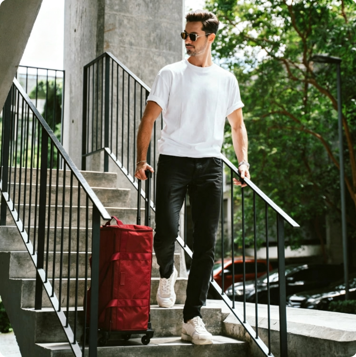 Large Capacity Weekender Carry-on Bag, Holds 14 Days Clothes, Lightweight Duffle Bag for Airplane Travel Weekend Getaway