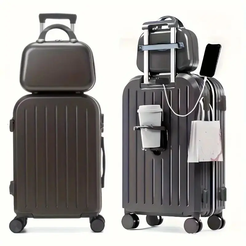 20-inch ABS+PC Hardshell Luggage Set Blue