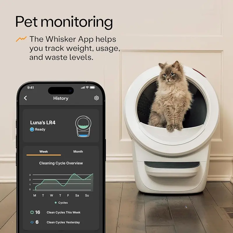 4 Automatic Self-Cleaning Cat Litter Box by Whisker
