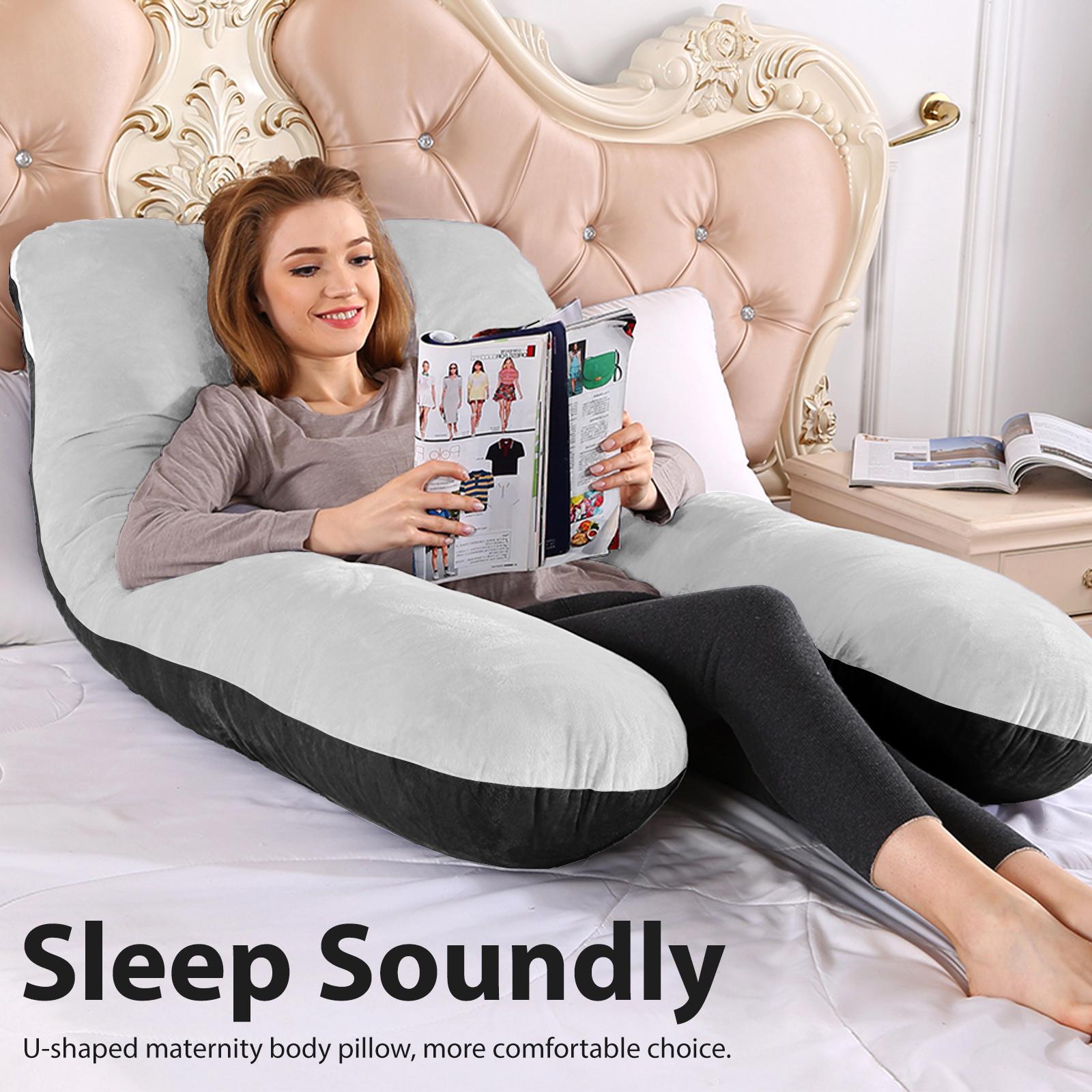AMORIDAGE Ergonomic U-Shaped Maternity Support Pillow, Soft Multi-Functional Full Body Pillow for Pregnant Women&rsquo;s Back, Legs & Belly, Ideal for Sleep, Read & TV Rest, Perfect Special Occasion Gift, Sleep, Read, Tv, Or Rest