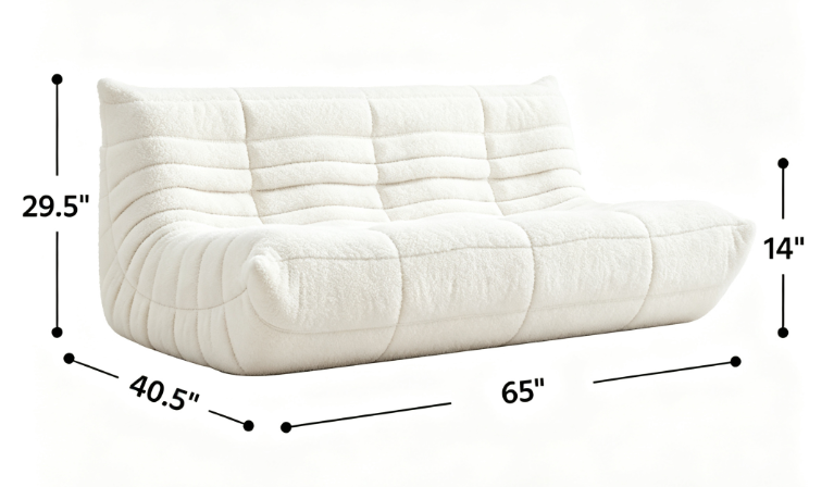 Cnmcld Beanbag Lounge Chair Couch, 1/2/3‑Seater Memory Foam Bean Bag Sofa for Living Room Apartment