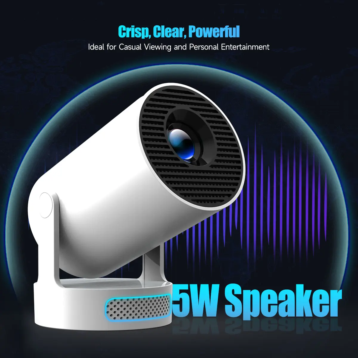 HY300Pro+ Mini Projector 290ANSI 4K Support
