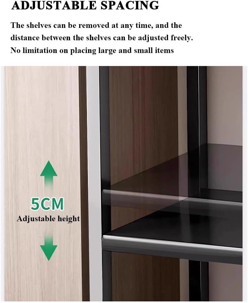 Estantería Móvil de 4 Niveles con Ruedas | 3 Cestas Extraíbles, Altura Ajustable y Giro 360°