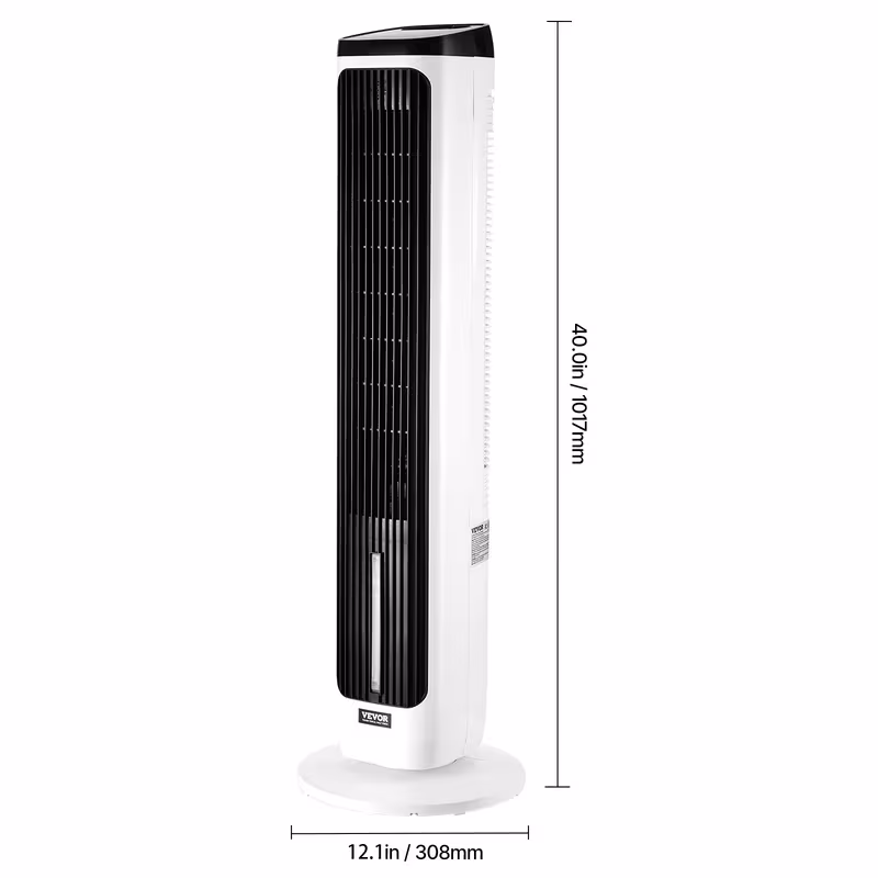   40 oscillating tower fan 24h timer 23 3ft s velocity with remote control Product details 3