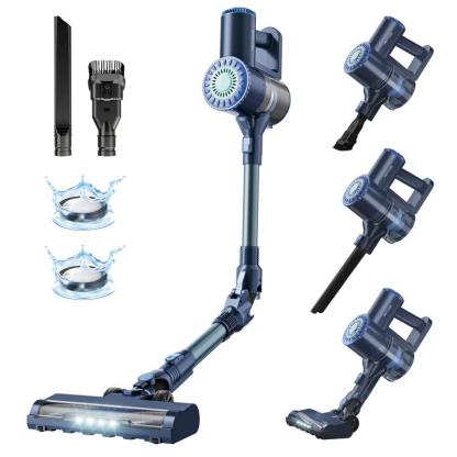 Aspiradora sin Cable 250W, 25.000 Pa, 45 Min, Pantalla LED, Antienredos, para Suelos, Alfombras y Mascotas