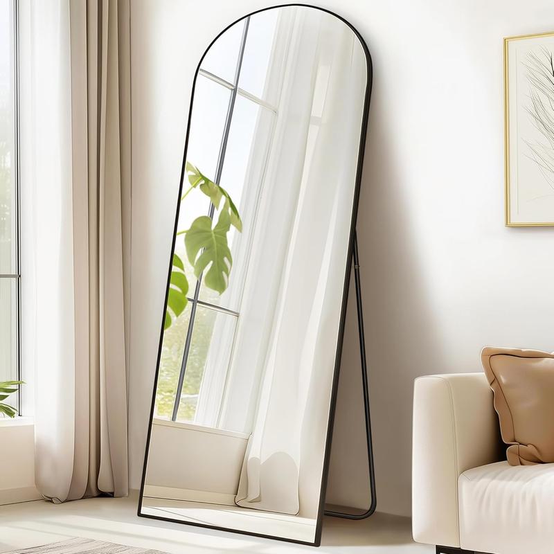 Miroir Intégral sur Pied ou Mural – Cadre Aluminium et Verre Trempé