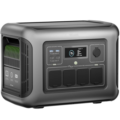 Estación de Energía Portátil 1600W 1056Wh | Batería LiFePO4, Carga Rápida, UPS 15ms y Generador Solar