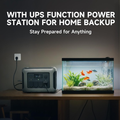 Estación de Energía Portátil 1600W 1056Wh | Batería LiFePO4, Carga Rápida, UPS 15ms y Generador Solar