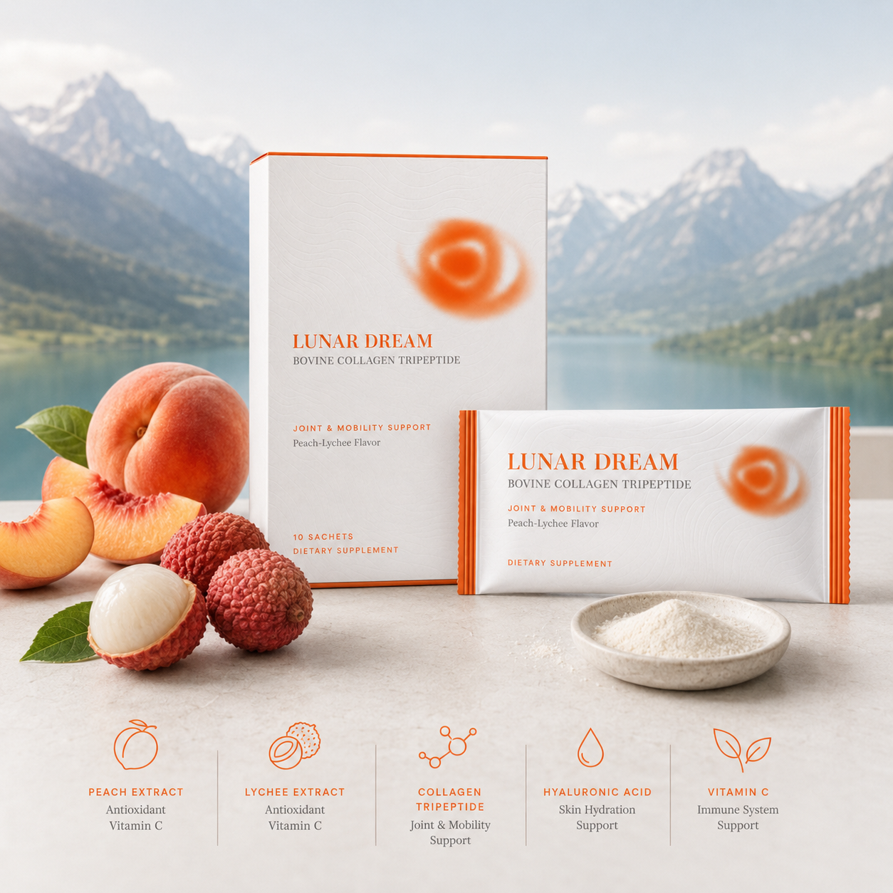 LUNAR DREAM Bovine Collagen Tripeptide | Sports & Joint Support
