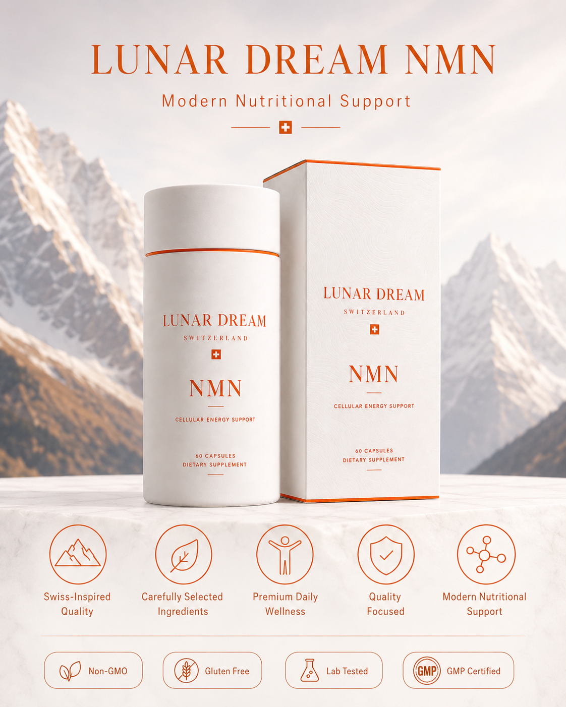 LUNAR DREAM NMN Cellular Energy Support Capsules