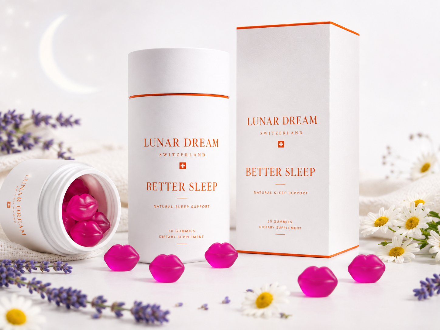 LUNAR DREAM Better Sleep Gummies Sleep & Relaxation Support Gummies