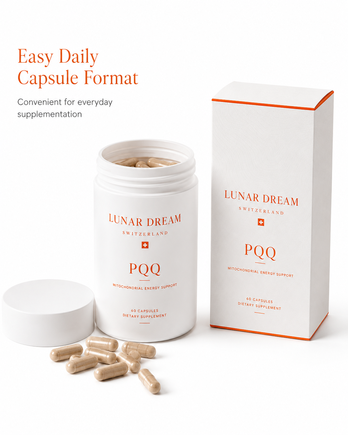 LUNAR DREAM PQQ Mitochondrial Energy Support Capsules