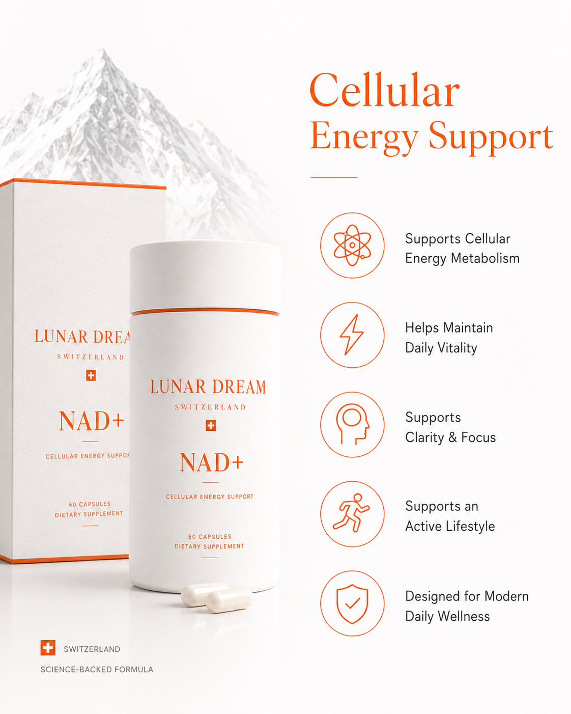 LUNAR DREAM NAD+ Cellular Energy Support