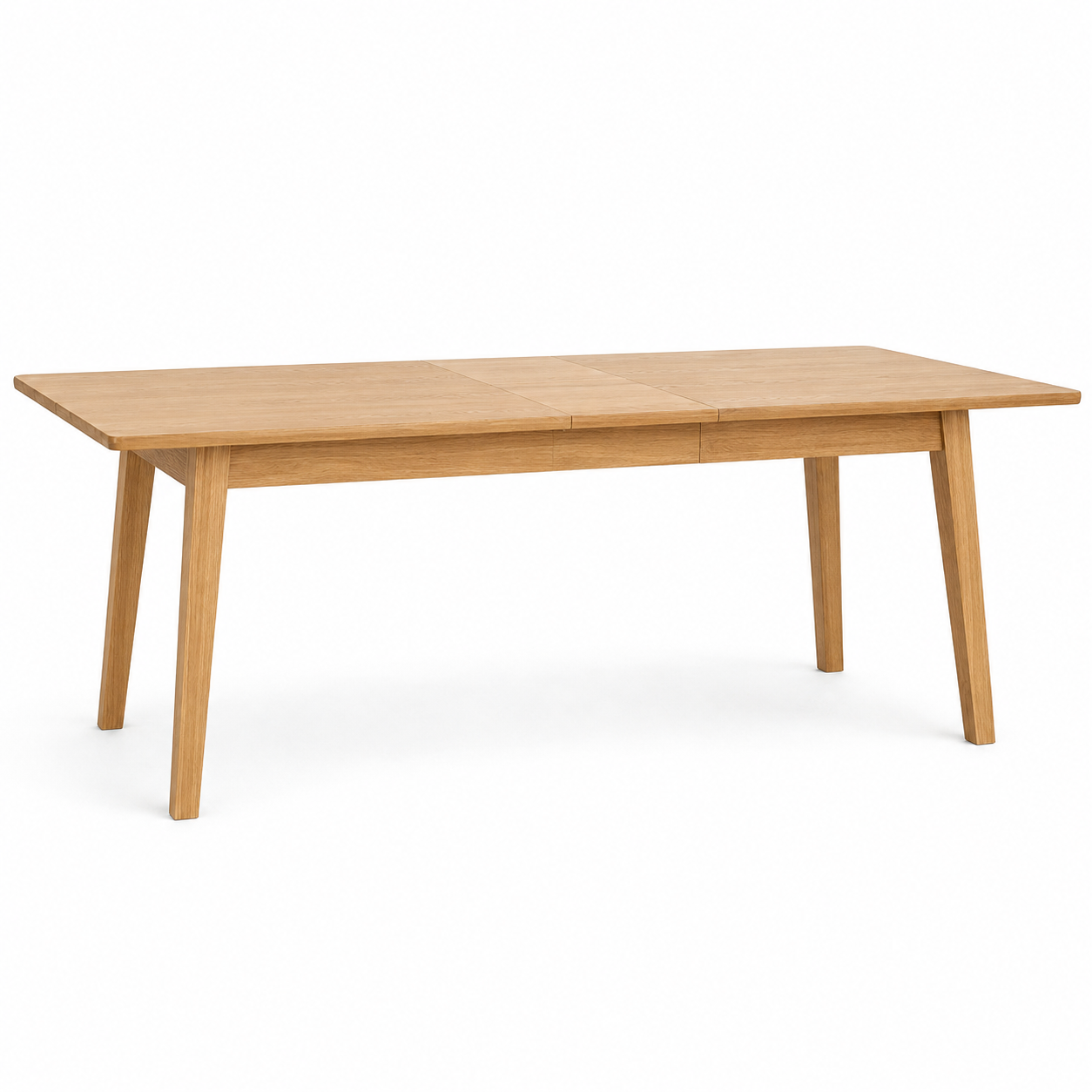 Ausziehbarer Esstisch Eiche Natur im skandinavischen Stil 160-220x90 cm