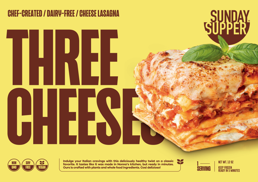 Three Cheeses Lasagna - For One