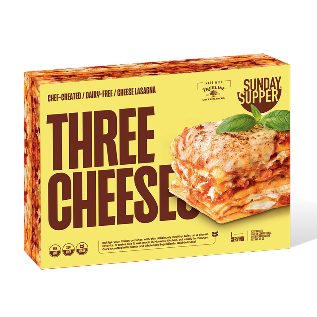 Three Cheeses Lasagna - For One