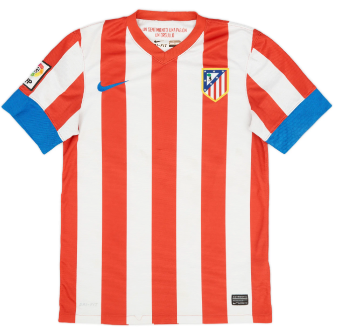 Atletico Madrid 2012/13 (Home) + La Liga Patch, Sponsorless