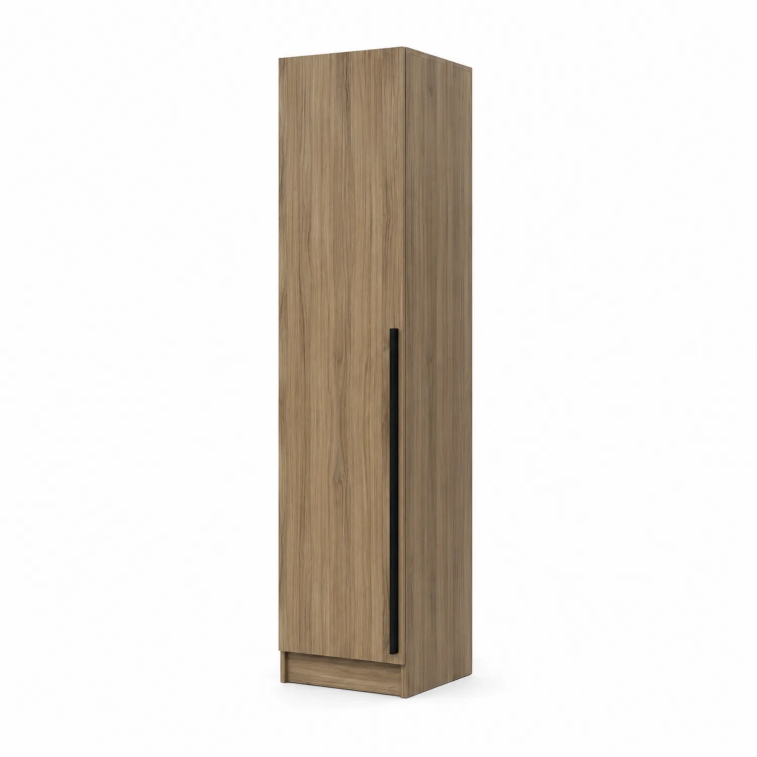 Eichenfurnierschrank mit Einzeltür und Griff 210x45x50cm