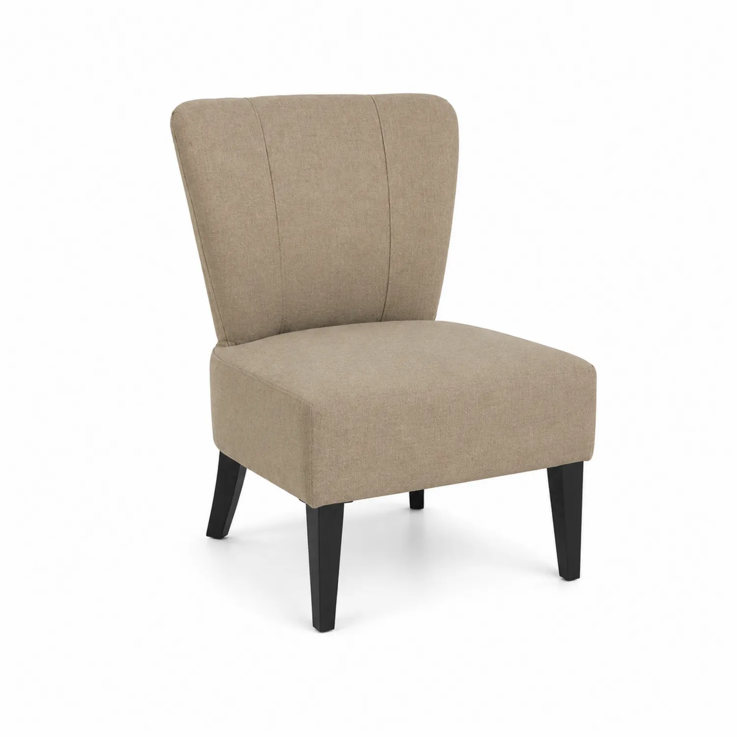 Polsterstuhl Holzbeine Beige