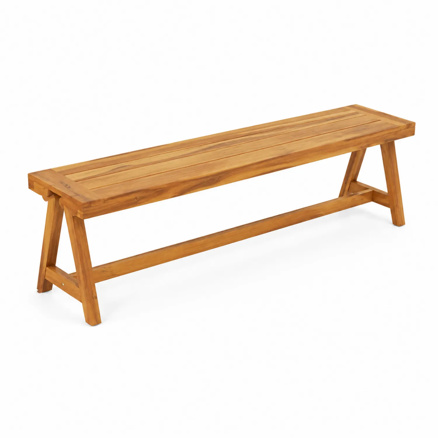 Holzbank aus Teak, 150 cm, Natur