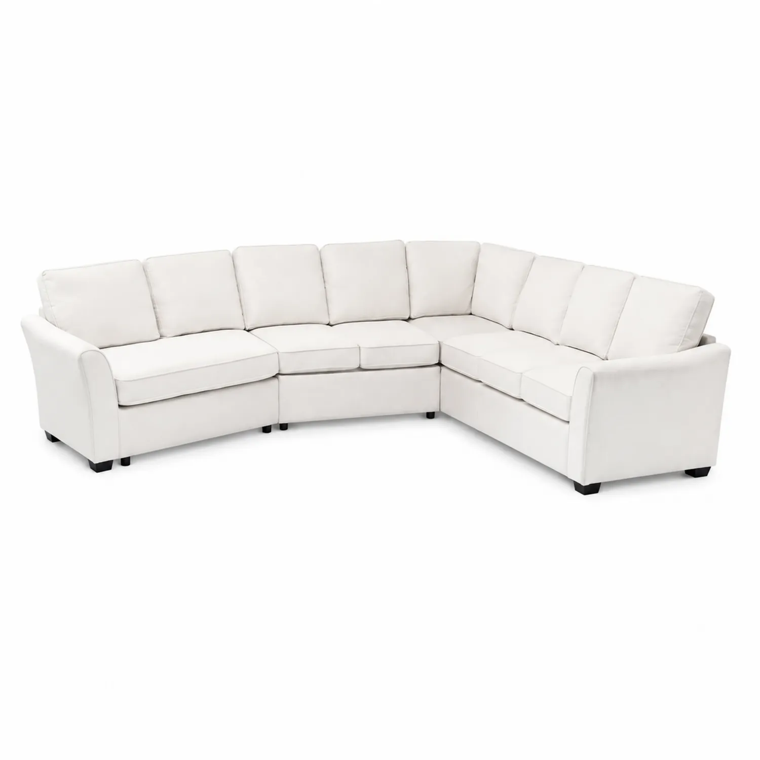 Ecksofa Stoff 300cm x 230cm Weiß