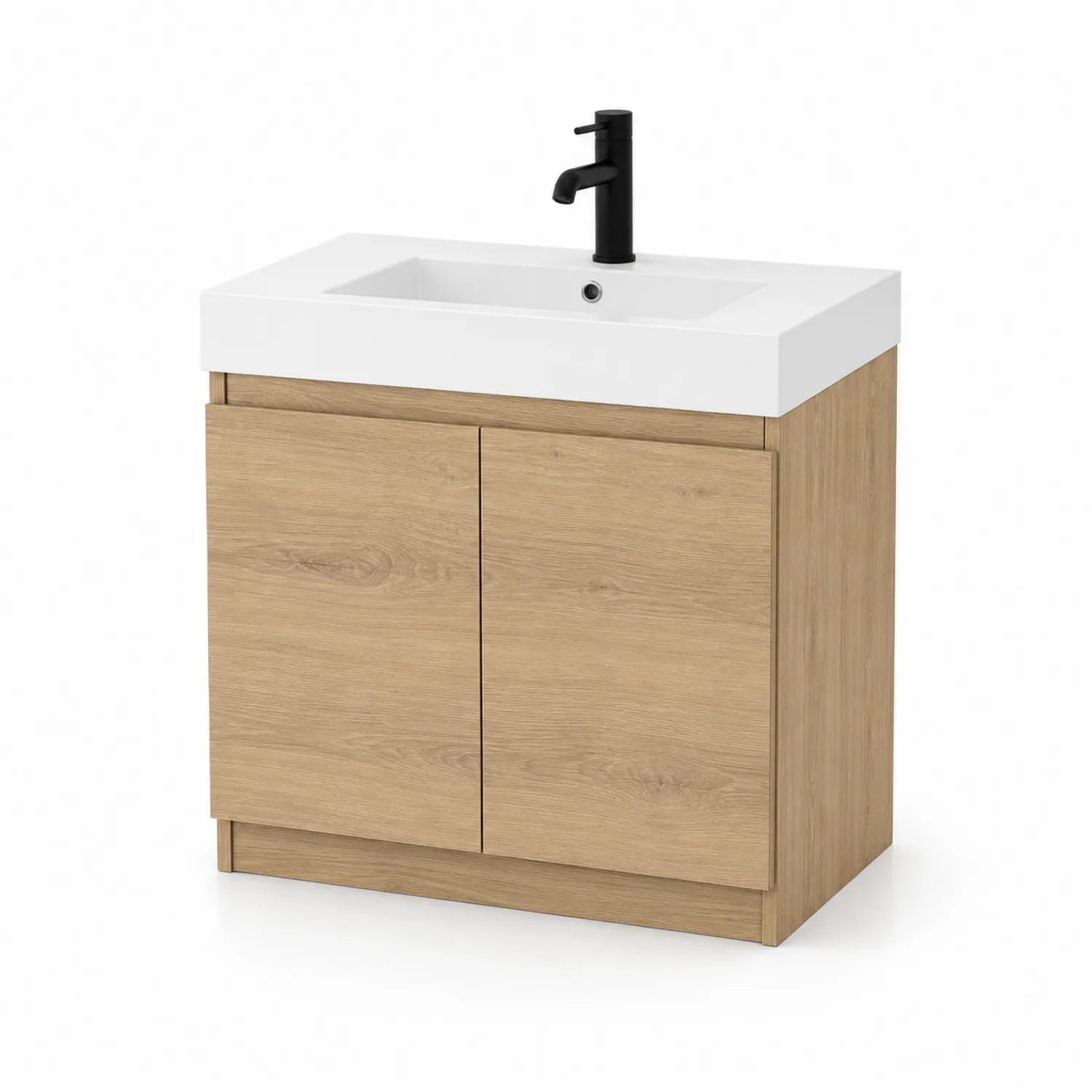 Szafka łazienkowa z umywalką MDF 80x60x45 cm Dąb
