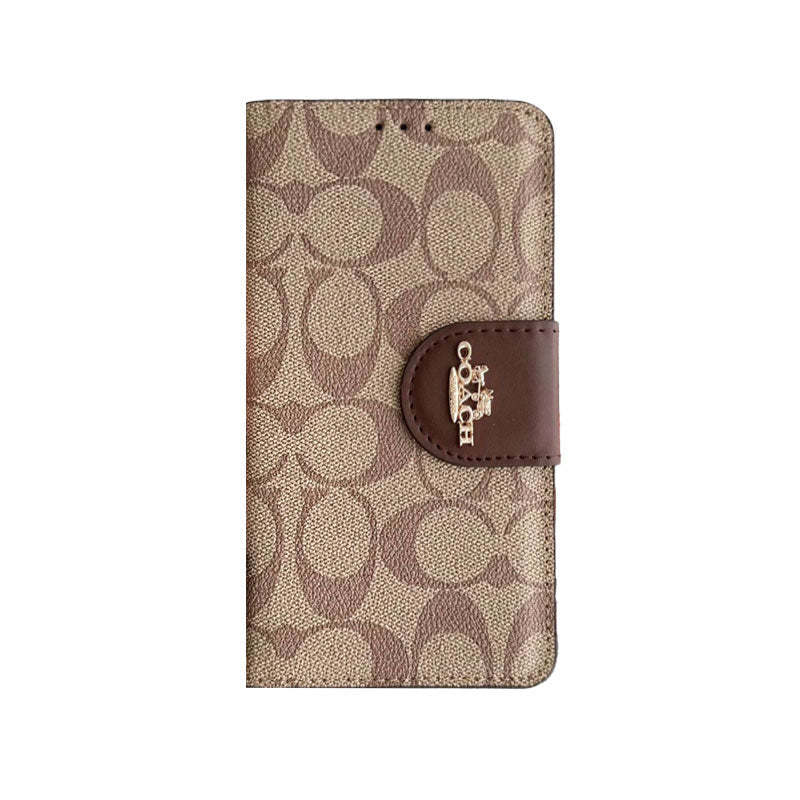 Cothtach iPhone Case Leather Flip Case with Card Holder Black