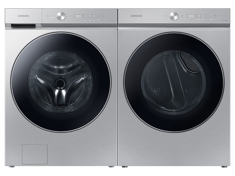 Bespoke 7.6 cu. ft. Ultra Capacity Gas Dryer with AI Optimal Dry and Super Speed Dry in Silver Steel