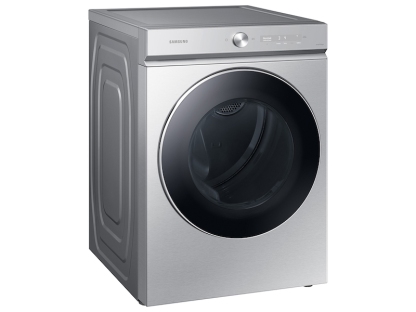 Bespoke 7.6 cu. ft. Ultra Capacity Gas Dryer with AI Optimal Dry and Super Speed Dry in Silver Steel
