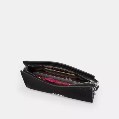 Slim Crossbody Bag In Signature Canvas With Bow Print