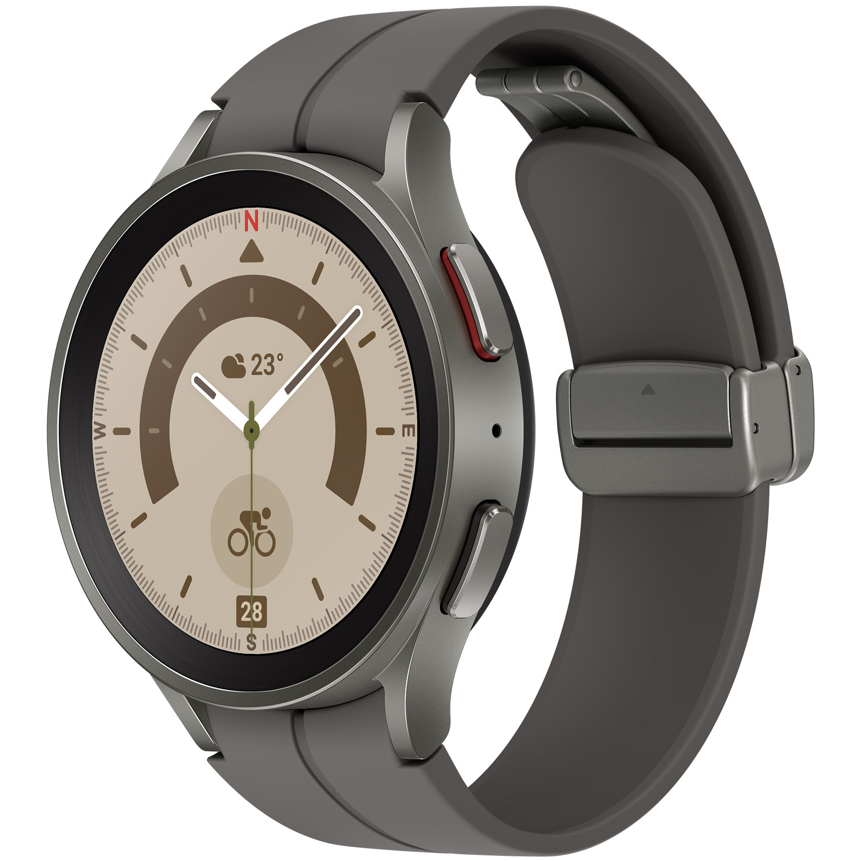 Samthtsung  Galthtaxy Watch5 45mm LTE, GPS, 16 Gb, Bluetooth 5.2, Plata